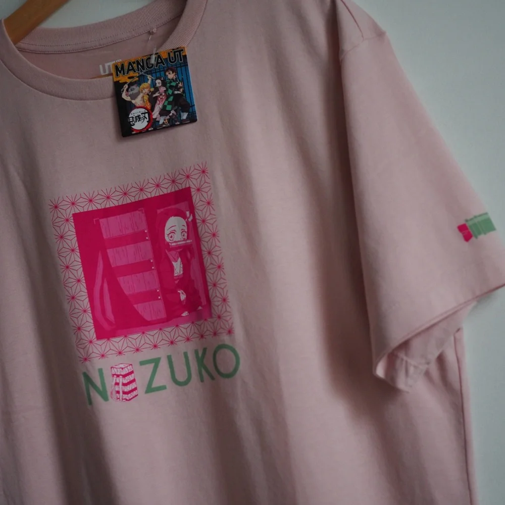 Nezuko demon slayer kimetsu no yaiba uniqlo t shirt - Picture 2 of 7